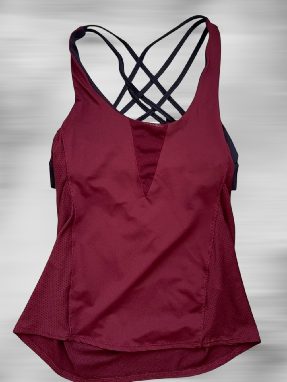 Lucky in Love Maroon Athletic  Top Size M